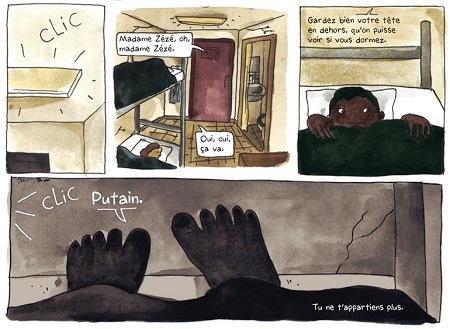 extrait de la BD "La ballade des dangereuses" de Delphine et Anaële Hermans et Valérie Zézé